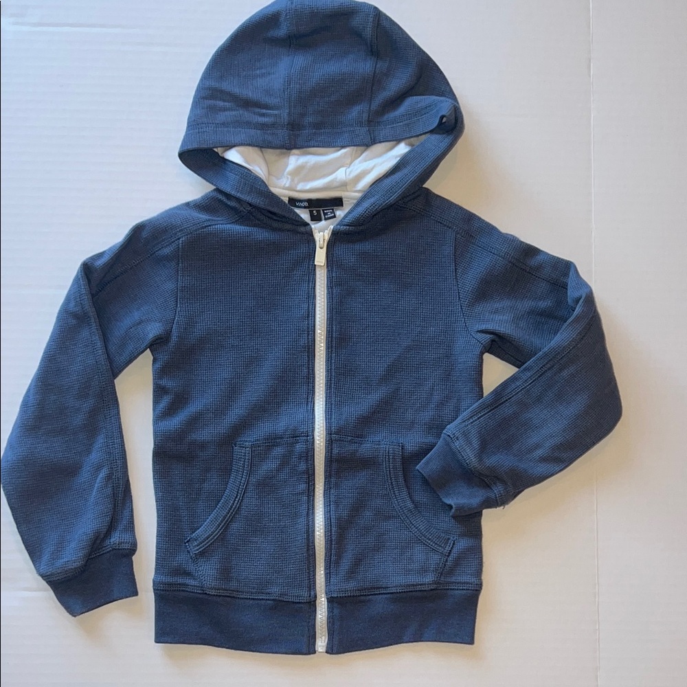 Vince Jersey-Lined Thermal Zip Up Hoodie - 5